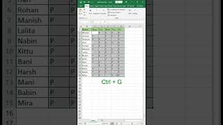 Auto Create Absent in Excel  Excel Create Absent Tips and Tricks excelattendancetips msexcel [upl. by Ardnas346]