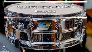 Late 70s Ludwig Supraphonic LM400 Restoration [upl. by Atirak]