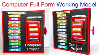 computer full form working model  computer project  simple and easy steps  DIY pandit [upl. by Vinn]