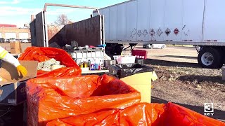 Hazardous household waste collection event in Great Falls [upl. by Doownel]