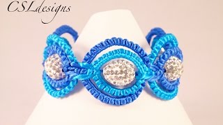 Double circle macrame bracelet [upl. by Tsenrae501]