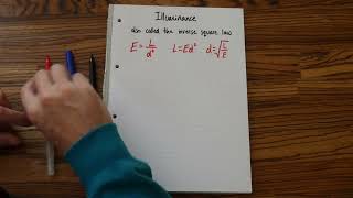 Illuminance formula explained and transposed [upl. by Ennovihs]