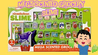 mega scented grocery kit slime [upl. by Elocyn]