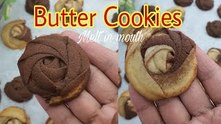 Delicious Crunchy Butter CookiesBite size cookies [upl. by Atelokin]