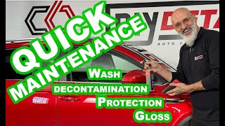 WASH amp TALK realtime Rinseless Wash and Decontamination no hose diydetail rinselesswash [upl. by Meehyr]