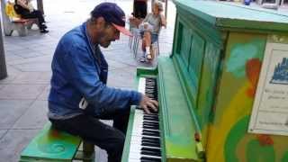 Homeless guy Plays Bohemian Rhapsody on the streets of Denver [upl. by Dow]