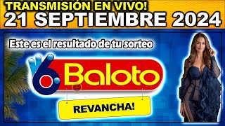 Resultado BALOTO REVANCHA SÁBADO 21 de septiembre 2024 [upl. by Eseela975]