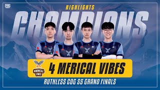 Ruthless COG S5 Grand Finals Day 3 Highlights  4MV Crowned Champions [upl. by Ayetal396]