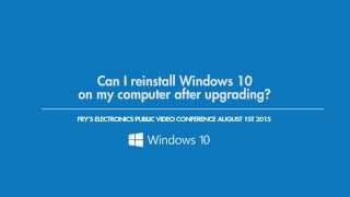 Can I reinstall Windows 10 on my computer after upgrading [upl. by Giulia]