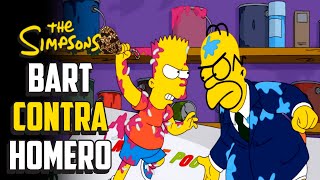 Los Simpson BART contra HOMERO La pelea del SIGLO [upl. by Nnywg]