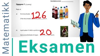 Eksamen 2020  10 Klasse  Matematikk  Oppgave 1 [upl. by Saunder]