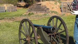 Shooting the Hotchkiss 2Pounder Mountain Gun [upl. by Oigufer]