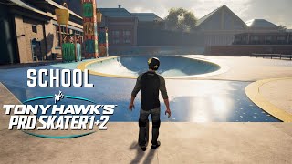 TONY HAWKS PRO SKATER 1  2 School  All Goals and Collectibles [upl. by Bucky]