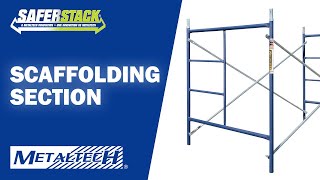 METALTECH SAFERSTACK  5 x 7 x 5 Exterior Scaffolding Section [upl. by Ahseal911]