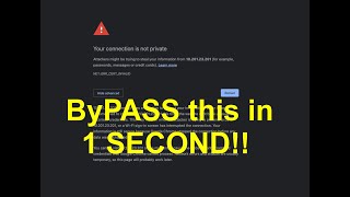 Your Connection is Not Private on mac book ByPass in 1 sec 2021 ERRCERTINVALID error in Chrome [upl. by Ainitsirc803]