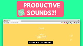 PRODUCTIVE SOUNDS  Noisli Review [upl. by Iak]