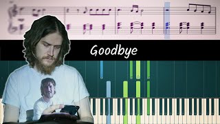 How to play Goodbye Possible ending song by Bo Burnham  ACCURATE Piano Part Tutorial [upl. by Ahsemik]