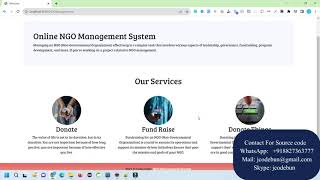 NGO Management Project in Spring Boot and Hibernate with source code [upl. by Dulci45]