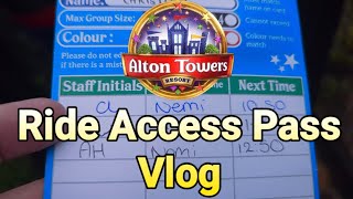 3 September Alton Towers Ride Access Pass VLOG 2024 [upl. by Kenweigh]