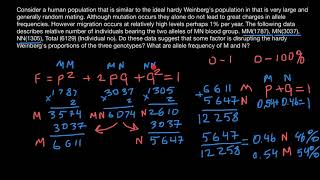 How to solve Population Genetics problems [upl. by Nimajneb330]