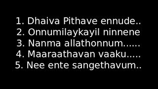 Malayalam Christian Worship songs with lyrics 2 [upl. by Llertnad867]