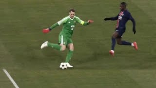 Manuel Neuer s Dribbling past Dembele ✨💯🙂🧱🤭 Bayern vs PSG ucl2024 [upl. by Berlyn]