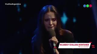 Ricardo Montaner y Evaluna Montaner Me Va A Extrañar La Voz Argentina 2018 [upl. by Eiroc]