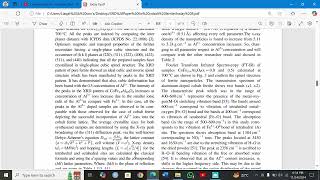 XRD Analysis of Sample  Aluminum doped cobalt ferrite  Lattice parameter  Crystallite size [upl. by Woodcock914]