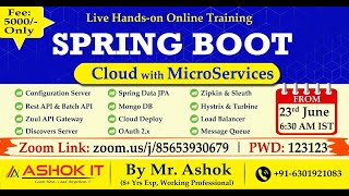 Spring Boot amp Microservices  Session03  Ashok IT [upl. by Aciretahs]