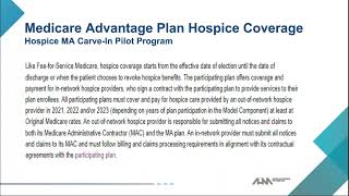 Medicare Advantage Hospice Pilot  VBID Expansion [upl. by Uphemia]