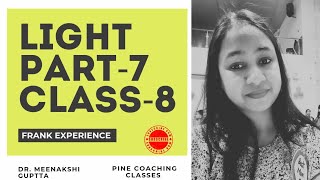 Light  Part7  Class8  Frank Experience  Science  Dr Meenakshi Guptta [upl. by Folly]