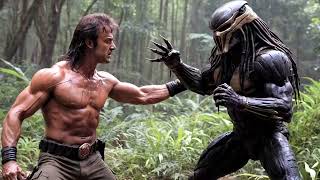 John Rambo vs Predator Yautja variants crossover  action movie hero amp scifi villain multiverse [upl. by Idette]