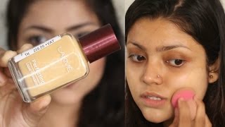 Lakme Perfecting Liquid Foundation Review amp Demo  Affordable Foundation [upl. by Aihsekal808]