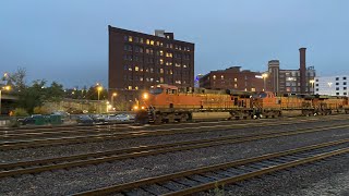 BNSF 5825 Leads WB Stacktrain Kansas City MO 11224 [upl. by Burck]