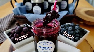 Blueberry Pie Filling Recipe Blueberry Sauce  Home Canning stepbystep [upl. by Neffets160]