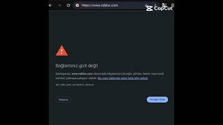 Google Chrome quotBağlantınız gizli değilquot hatasının gizemi 😳😱 [upl. by Nwadrebma140]