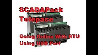 SCADAPack Telepace  Going Online With RTU Using USB Port [upl. by Herzberg131]