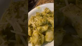 Making pesto gnocchi cooking trending shorts cookingwithkian [upl. by Eugenides522]