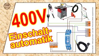 400V Einschaltautomatik für Absauganlage mit Drehschalter und Nachlauf  super einfach [upl. by Seraphim391]