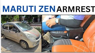 MARUTI SUZUKI ZEN ESTILO WOODEN ARMREST INSTALLATION 📞 62687 77684 [upl. by Cosme236]