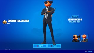 HOW to GET AGENT FISHSTICK SKIN in Fortnite New Agent Fishstick [upl. by Nixon234]