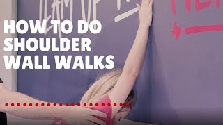 Shoulder Rehab Shoulder Wall Walks [upl. by Deron]