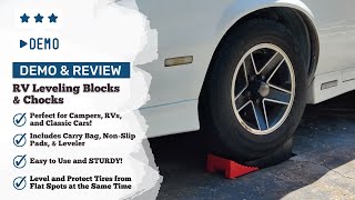 Demo and Review  RV Leveling System with Blocks amp Chocks [upl. by Lebam383]