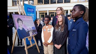 Inauguration collège Claudine Hermann [upl. by Wellington]