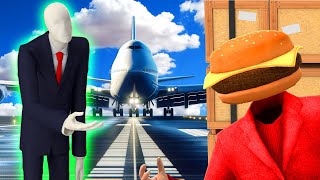 SLENDER MAN is Chasing Me at an Airport in Gmod Garrys Mod Hide and Seek [upl. by Bridget803]