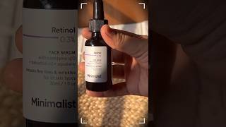 Antiaging Face Serum contains 03Retinol atifaslam minimalist antiaging glowup magic [upl. by Naired]