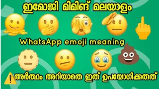 emoji meaning Malayalam  അർത്ഥങ്ങൾ അറിയാതെ ഒരിക്കലും ഈ മോജുകൾ ഉപയോഗിക്കരുത്⚠️ [upl. by Irrehs]