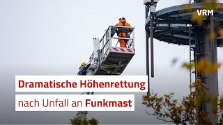 Dramatische Höhenrettung nach Unfall an Raunheimer Funkmast [upl. by Ailin804]