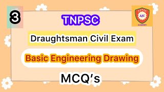 TNPSC  Draughtsman Civil ExamBasic Engineering DrawingMCQ’s  3 [upl. by Calvin]