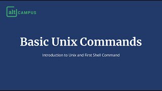 Introduction to Unix and First Command [upl. by Trixi742]